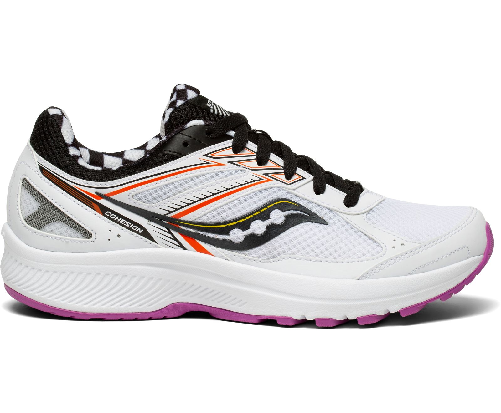 Saucony Cohesion 14 Women\'s Running Shoes White / Black | Canada 097LISH